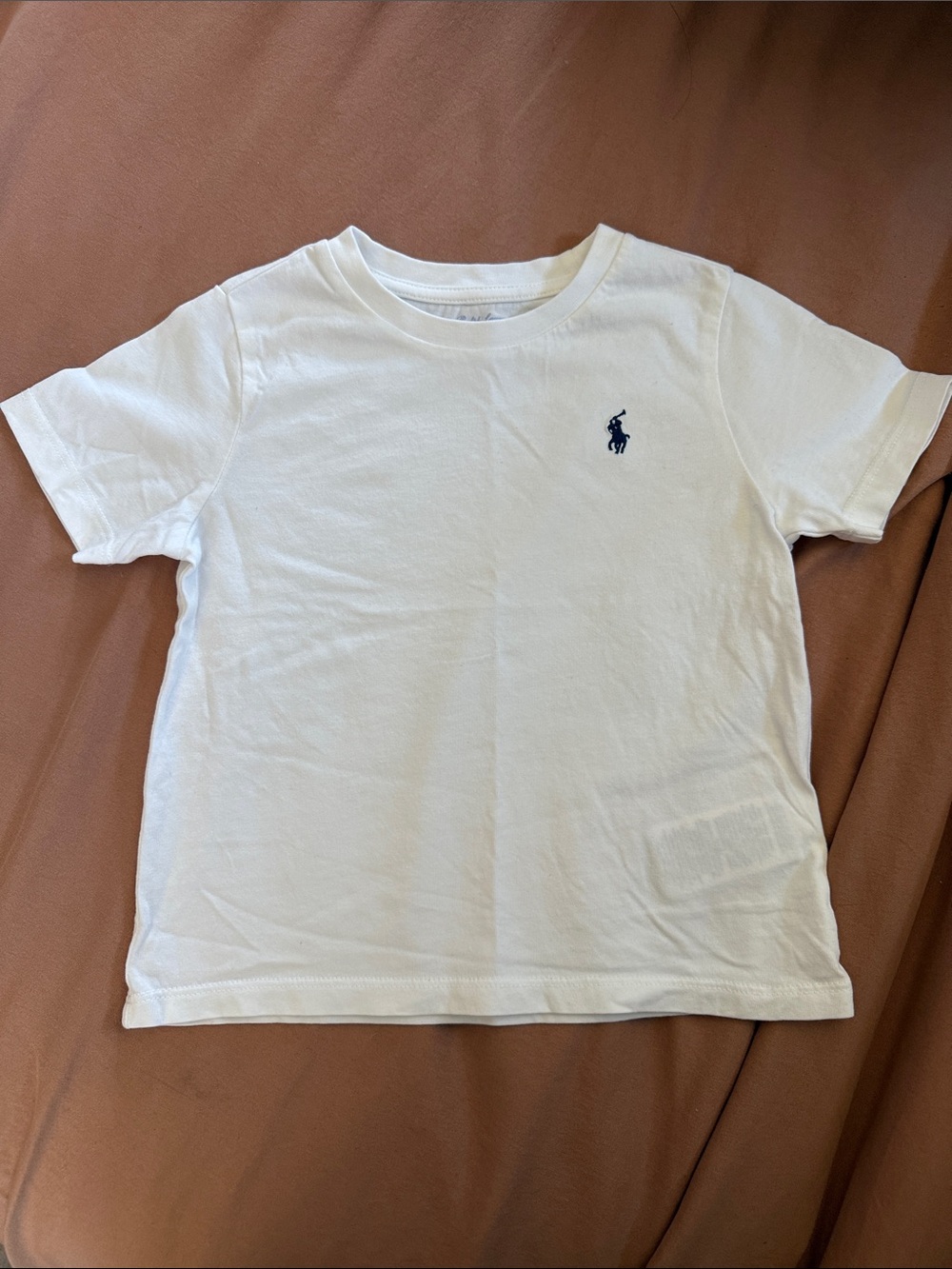 Ralph Lauren White Short-Sleeve Tee with Navy Pony